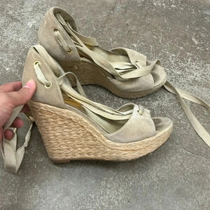 Michael kors wrap  around espadrilles